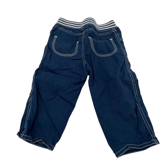 First Impressions Blue White Elastic Waistband Pants Size 24 Months - Picture 3 of 4